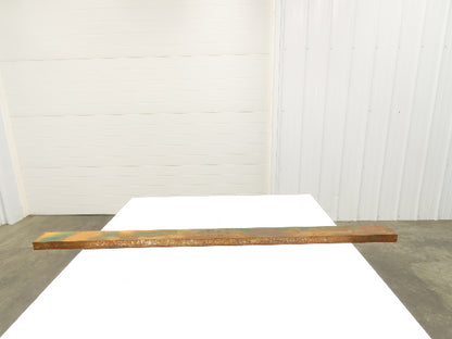 6150 Alloy Steel Rectangle Bar 1-1/2"x 3-3/4" x 64" Oversize 105Lbs  *Rusty*