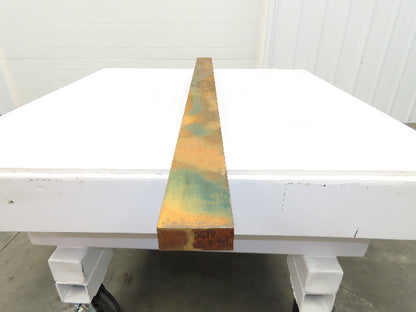 6150 Alloy Steel Rectangle Bar 1-1/2"x 3-3/4" x 64" Oversize 105Lbs  *Rusty*