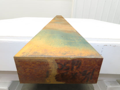 6150 Alloy Steel Rectangle Bar 1-1/2"x 3-3/4" x 64" Oversize 105Lbs  *Rusty*