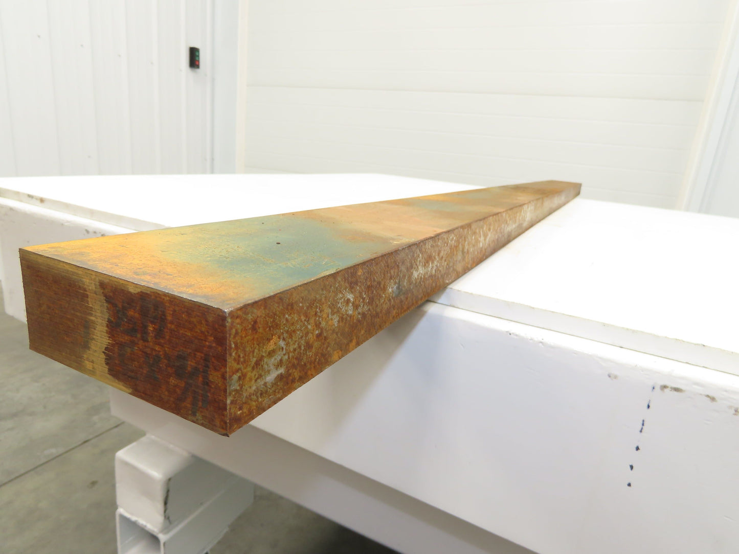 6150 Alloy Steel Rectangle Bar 1-1/2"x 3-3/4" x 64" Oversize 105Lbs  *Rusty*