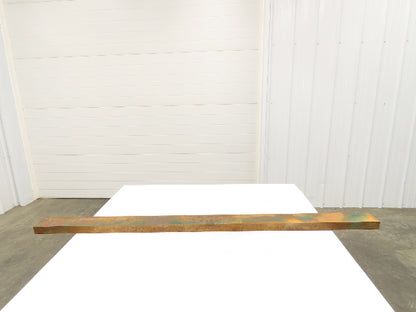 6150 Alloy Steel Rectangle Bar 1-1/2"x 3-3/4" x 64" Oversize 105Lbs  *Rusty*