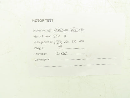 Baldor 33E173W248 AC Motor 1Hp 3450rpm 115/230v 1ph 42CZ TENV