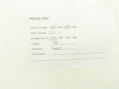Baldor 33E173W248 AC Motor 1Hp 3450rpm 115/230v 1ph 42CZ TENV