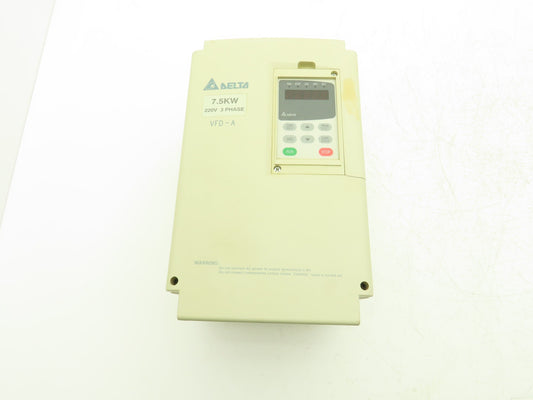 Delta VFD075A23B VFD AC Drive 7.5KW 10Hp 230VAC 3Ph Broken Housing Read Desc.