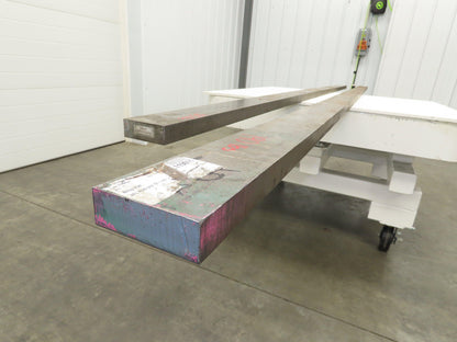 4140 Alloy Steel Rectangle Flat Bar 1-1/4" x 3-1/2"x 10' + 12'  Lot of 2pcs