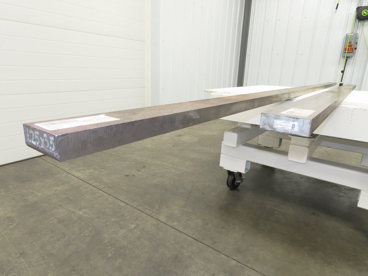 4140 Alloy Steel Rectangle Flat Bar 1-1/4" x 3-1/2"x 10' + 12'  Lot of 2pcs