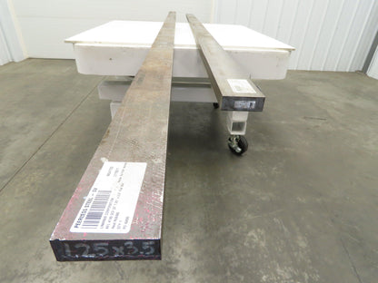 4140 Alloy Steel Rectangle Flat Bar 1-1/4" x 3-1/2"x 10' + 12'  Lot of 2pcs