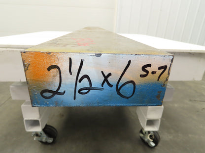 S7 Tool Steel Rectangle Flat Bar 2-1/2" x 6" x 81"  350Lbs