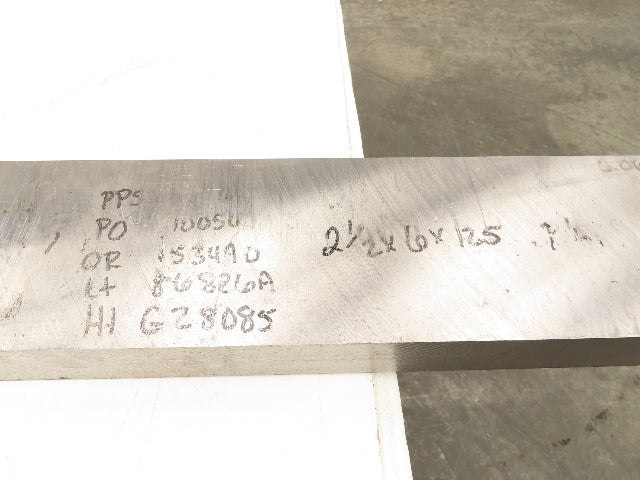 S7 Tool Steel Rectangle Flat Bar 2-1/2" x 6" x 81"  350Lbs