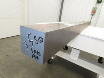 Linamar 4140 Alloy Steel Flat Bar 3-1/2" Square 91"L  330Lbs