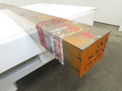 A2 Tool Steel Rectangle Flat Bar 3" x 3-1/2" x 79"  340Lbs