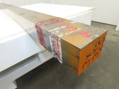 A2 Tool Steel Rectangle Flat Bar 3" x 3-1/2" x 79"  340Lbs