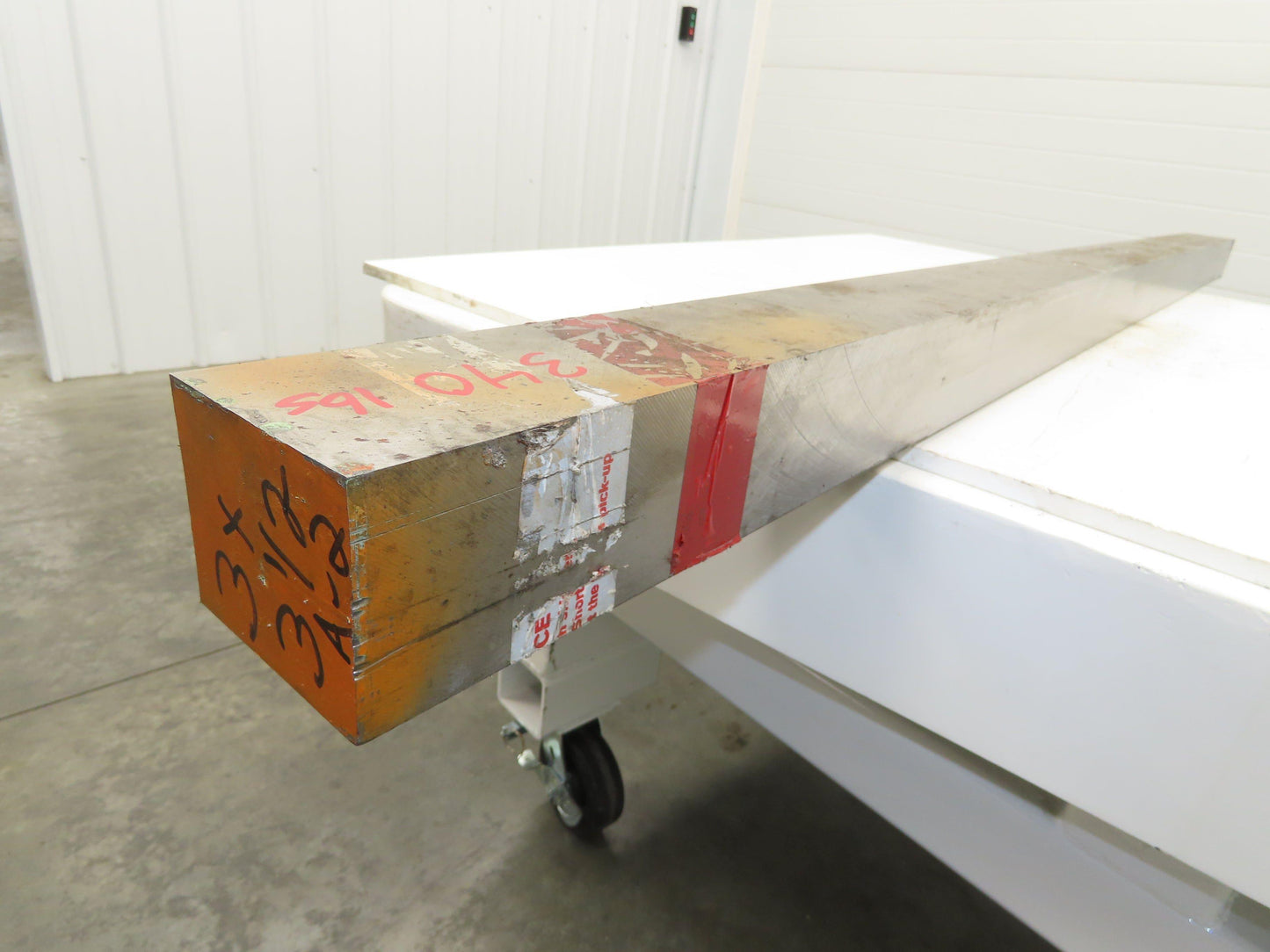 A2 Tool Steel Rectangle Flat Bar 3" x 3-1/2" x 79"  340Lbs