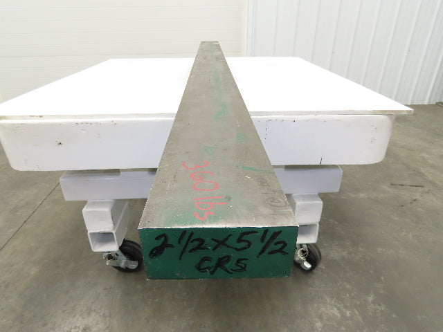 Cold Rolled Steel Rectangle Flat Bar 2-1/2"x 5-1/2"x 92"  360Lbs