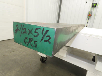 Cold Rolled Steel Rectangle Flat Bar 2-1/2"x 5-1/2"x 92"  360Lbs