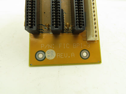 Anilam Inc. FIC BPI-3 PCB 3-Slot ISA Backplane Rev A Printed Circuit Board