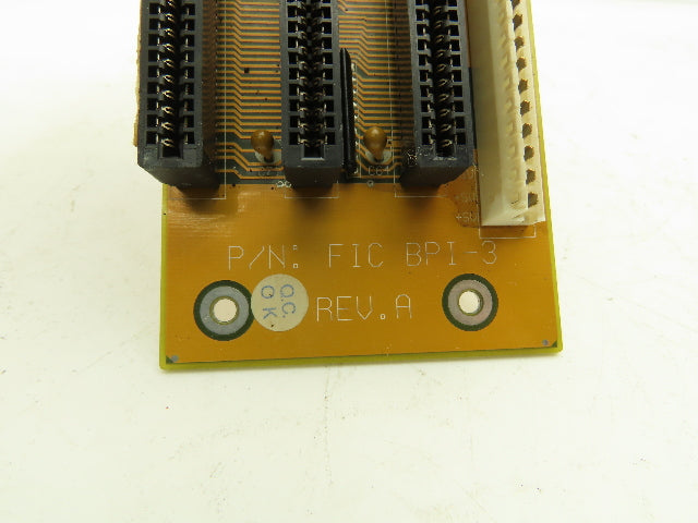Anilam Inc. FIC BPI-3 PCB 3-Slot ISA Backplane Rev A Printed Circuit Board