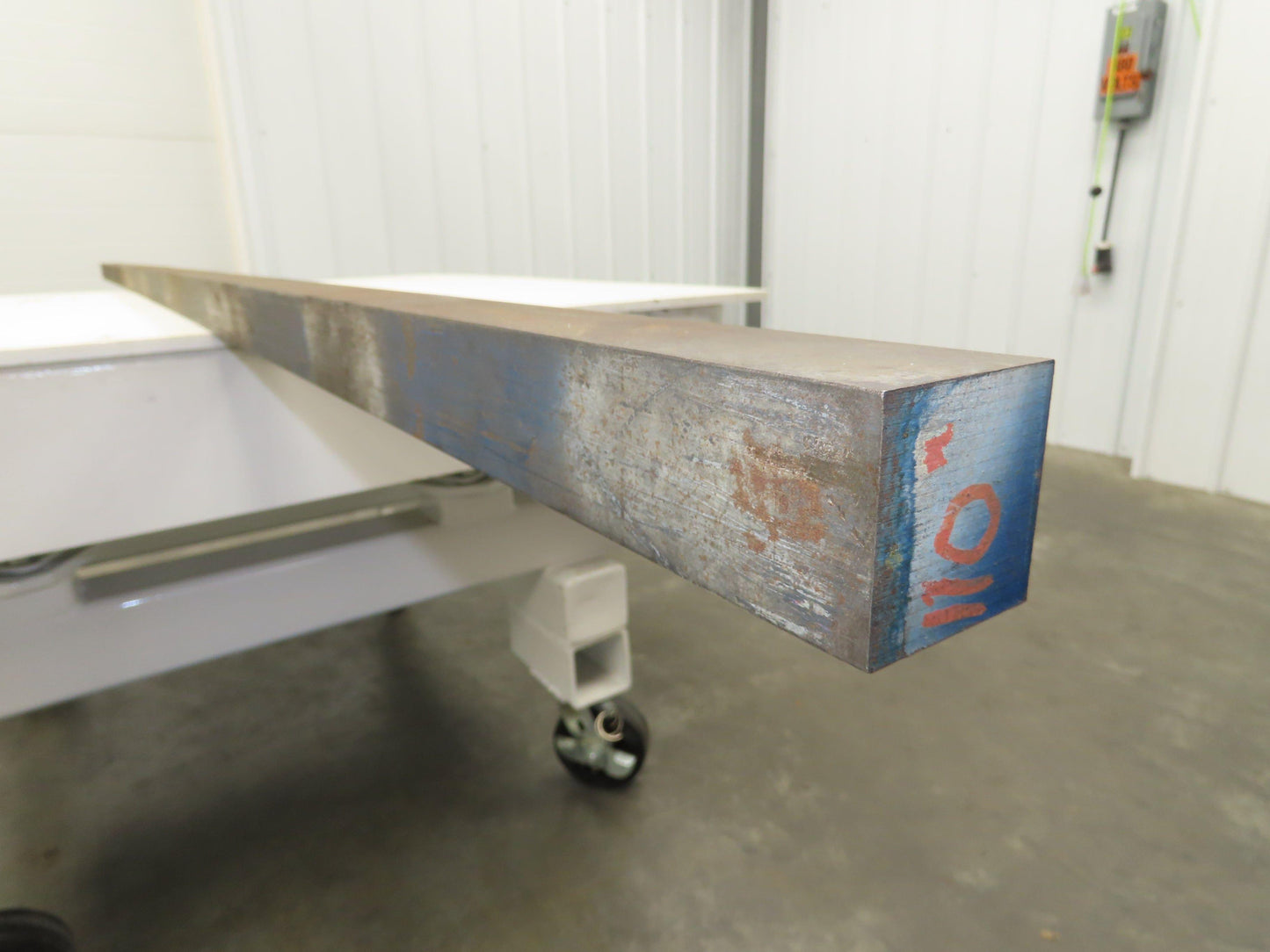 S7 Tool Steel Flat Bar 1-3/4" Square x 110" Oversize 100Lbs