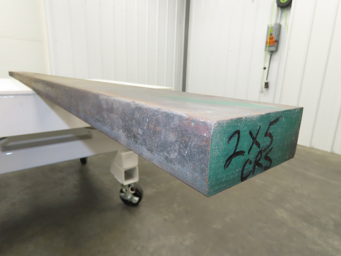 CRS Cold Rolled Steel Rectangle Flat Bar 2"x 5"x 118"  330Lbs