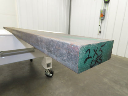 CRS Cold Rolled Steel Rectangle Flat Bar 2"x 5"x 118"  330Lbs