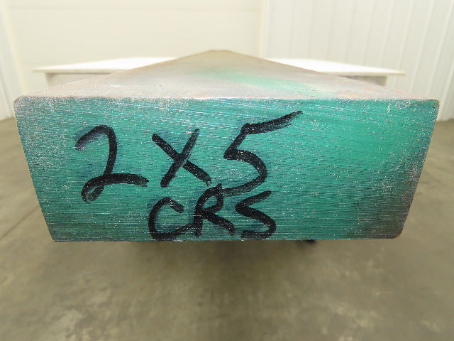 CRS Cold Rolled Steel Rectangle Flat Bar 2"x 5"x 118"  330Lbs