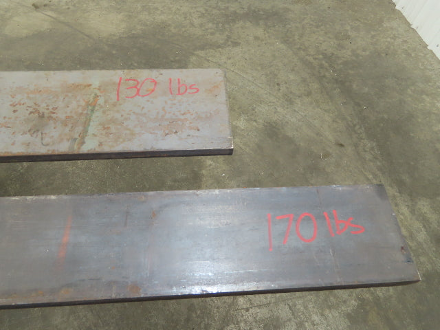 Cold Rolled Steel Rectangle Flat Bar 5/8" and 1-1/8"  Mixed Lot of 2 Long pcs