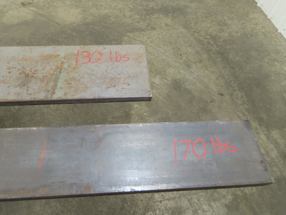 Cold Rolled Steel Rectangle Flat Bar 5/8" and 1-1/8"  Mixed Lot of 2 Long pcs