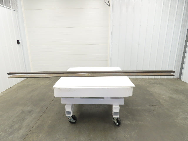 Cold Rolled Steel Rectangle Flat Bar 5/8" and 1-1/8"  Mixed Lot of 2 Long pcs