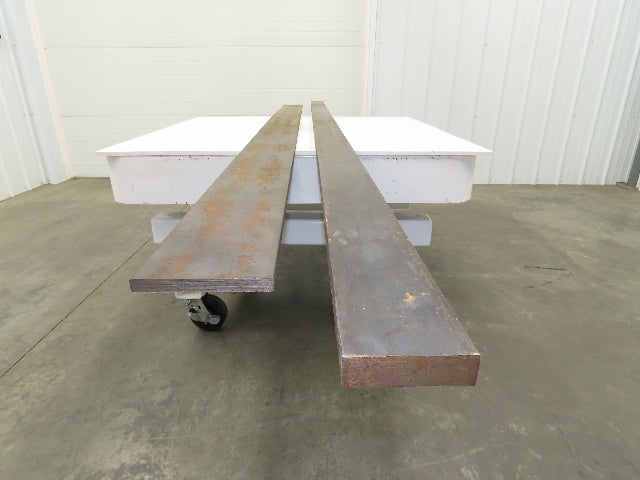 Cold Rolled Steel Rectangle Flat Bar 5/8" and 1-1/8"  Mixed Lot of 2 Long pcs