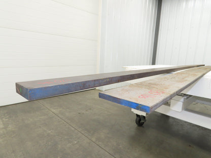 Cold Rolled Steel Rectangle Flat Bar 5/8" and 1-1/8"  Mixed Lot of 2 Long pcs