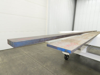 Cold Rolled Steel Rectangle Flat Bar 5/8" and 1-1/8"  Mixed Lot of 2 Long pcs