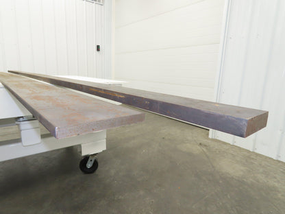 Cold Rolled Steel Rectangle Flat Bar 5/8" and 1-1/8"  Mixed Lot of 2 Long pcs