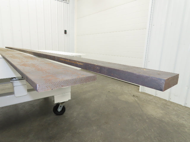 Cold Rolled Steel Rectangle Flat Bar 5/8" and 1-1/8"  Mixed Lot of 2 Long pcs