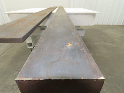 Cold Rolled Steel Rectangle Flat Bar 5/8" and 1-1/8"  Mixed Lot of 2 Long pcs
