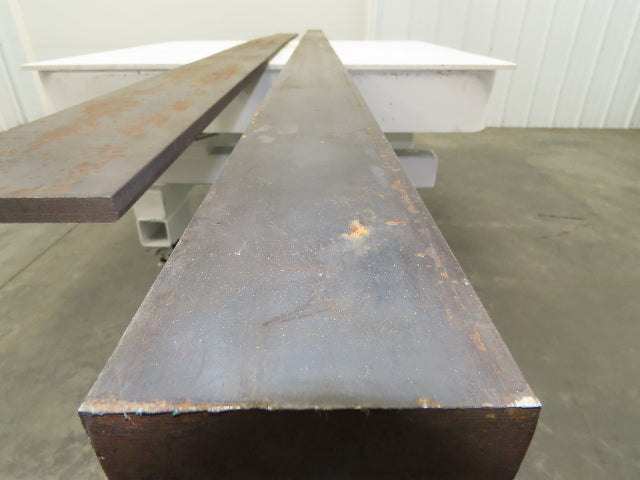 Cold Rolled Steel Rectangle Flat Bar 5/8" and 1-1/8"  Mixed Lot of 2 Long pcs