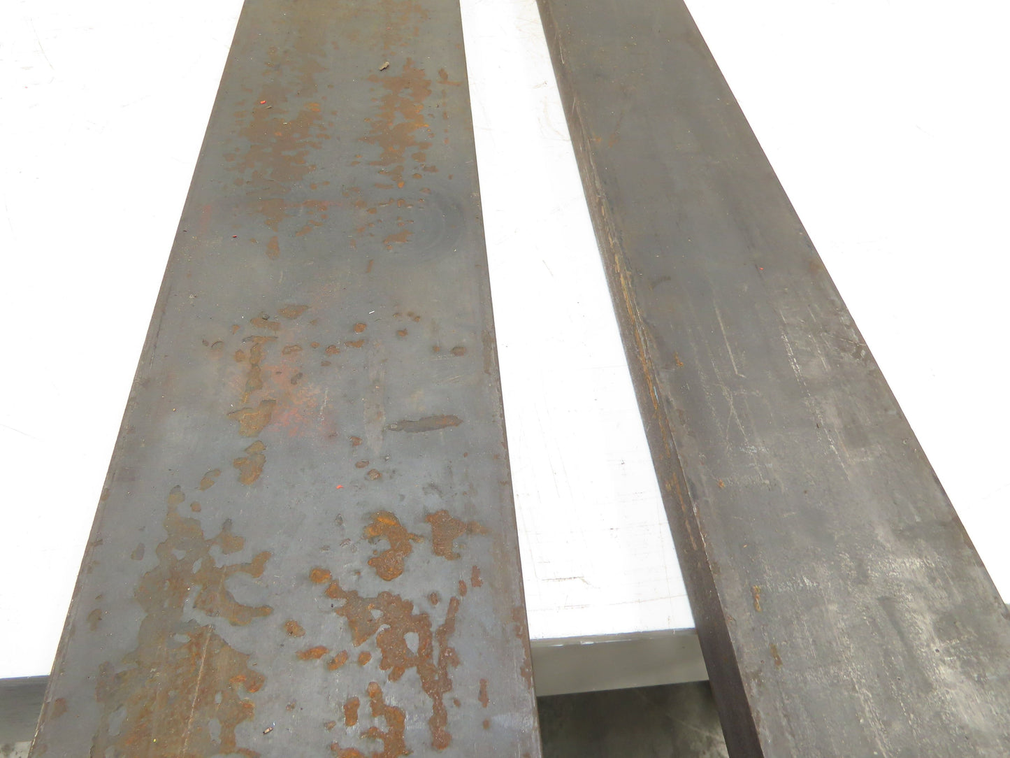 Cold Rolled Steel Rectangle Flat Bar 5/8" and 1-1/8"  Mixed Lot of 2 Long pcs