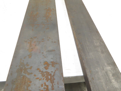 Cold Rolled Steel Rectangle Flat Bar 5/8" and 1-1/8"  Mixed Lot of 2 Long pcs