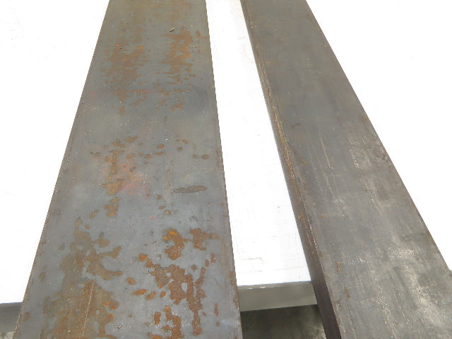 Cold Rolled Steel Rectangle Flat Bar 5/8" and 1-1/8"  Mixed Lot of 2 Long pcs