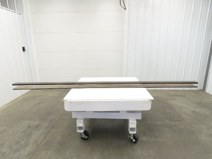 Cold Rolled Steel Rectangle Flat Bar 5/8" and 1-1/8"  Mixed Lot of 2 Long pcs