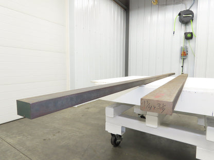 Cold Rolled Steel Flat Bar 1.5"thick x 2.5" and 3.5"Wide   Mixed Lot of 2pcs