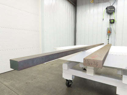 Cold Rolled Steel Flat Bar 1.5"thick x 2.5" and 3.5"Wide   Mixed Lot of 2pcs