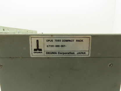 Okuma E7191-090-008 Opus7000 PLC Chassis Enclosure Only