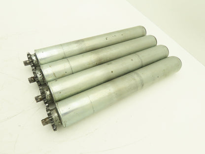 Interroll 3500 Sprocket Drive Conveyor Roller 50mm 1.9" Dia 365mm BF  Lot of 4