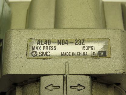 SMC AL40-N04-23Z Pneumatic Air Filter Regulator Lubricator Assembly