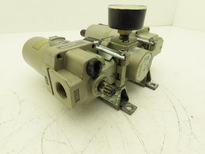 SMC AL40-N04-23Z Pneumatic Air Filter Regulator Lubricator Assembly
