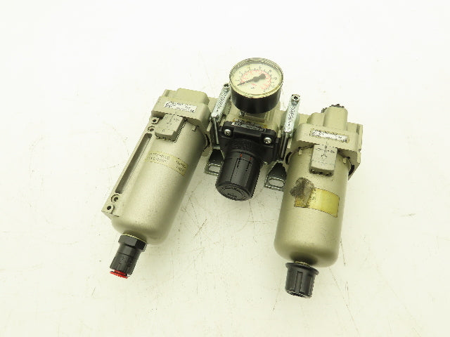SMC AL40-N04-23Z Pneumatic Air Filter Regulator Lubricator Assembly