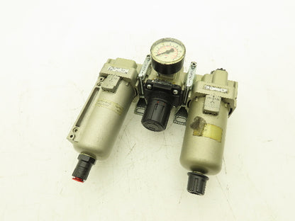 SMC AL40-N04-23Z Pneumatic Air Filter Regulator Lubricator Assembly
