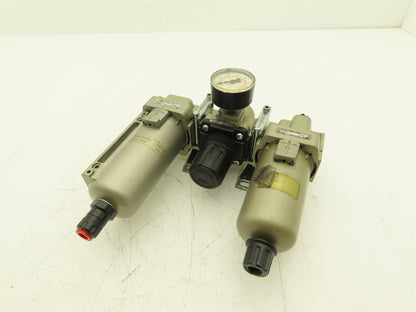 SMC AL40-N04-23Z Pneumatic Air Filter Regulator Lubricator Assembly