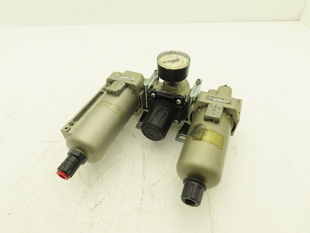 SMC AL40-N04-23Z Pneumatic Air Filter Regulator Lubricator Assembly
