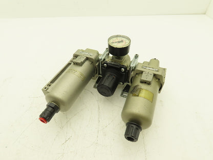 SMC AL40-N04-23Z Pneumatic Air Filter Regulator Lubricator Assembly